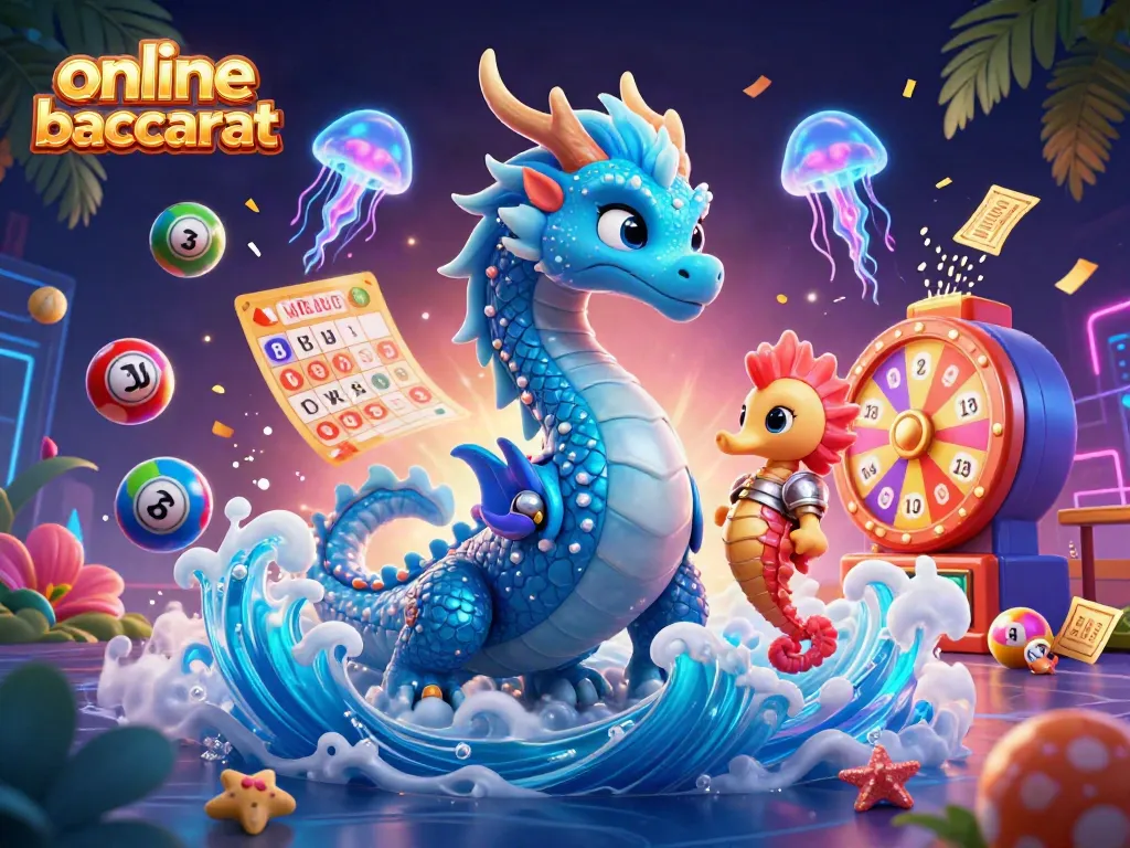 Engage in online casino baccarat with dynamic gaming elements and enchanting characters.