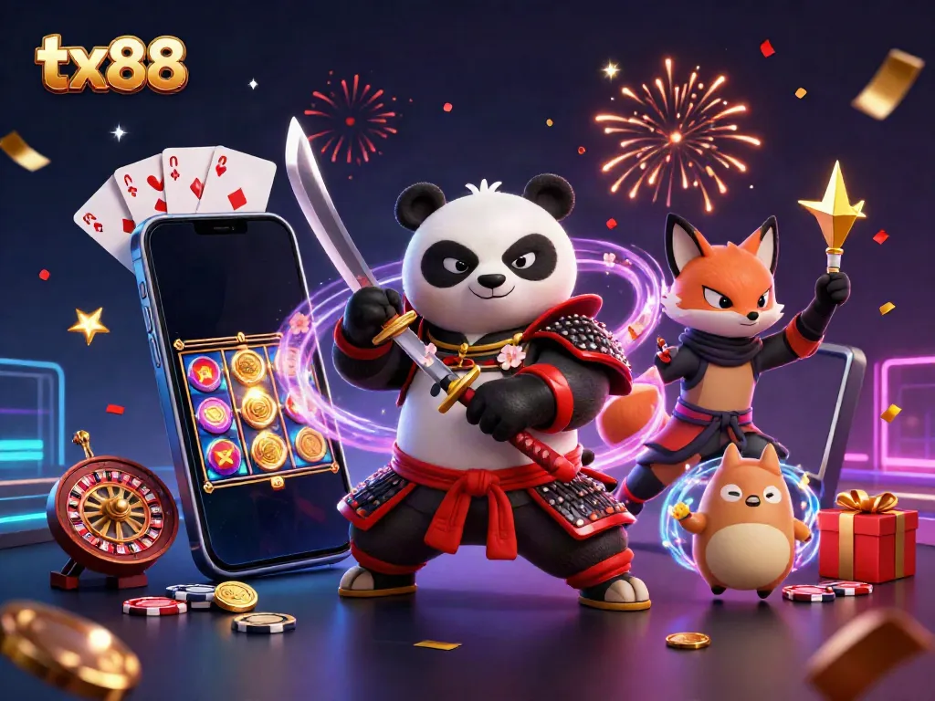 tx88 samurai panda and ninja fox showcase immersive casino experience with stunning energy and dynamic gaming elements.