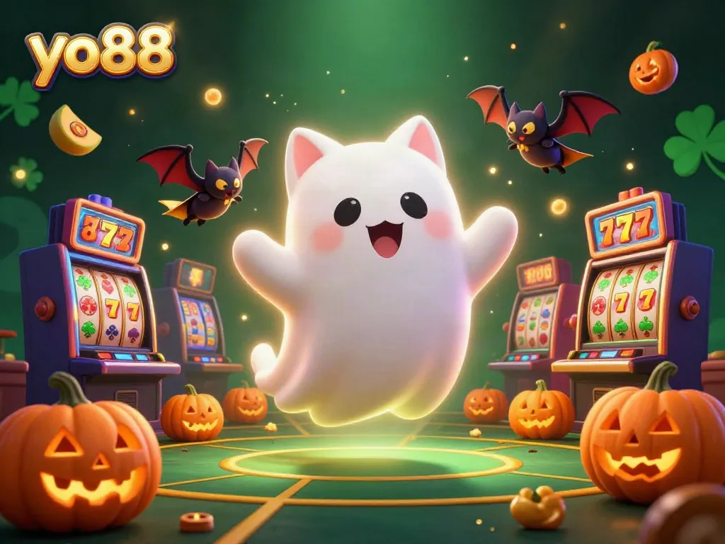 Enhance your gaming experience with yo88 in this vibrant 3D casino illustration featuring unique characters and dynamic elements.