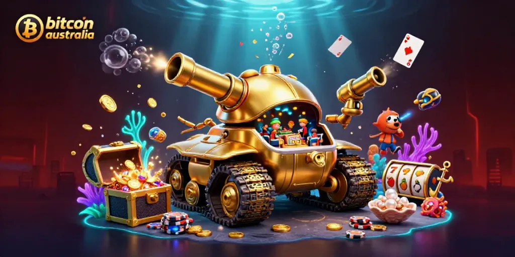 Experience thrilling gameplay at a bitcoin casino australia with vibrant action and golden rewards.