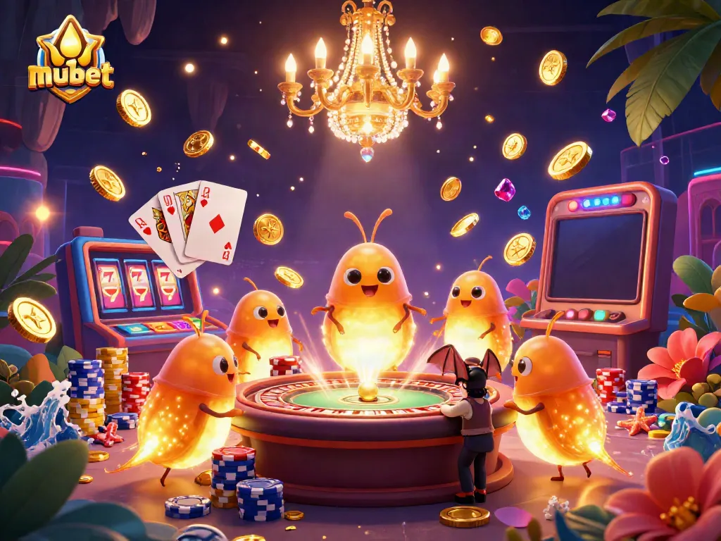 Experience thrilling gameplay at mubet with enchanting characters lighting up a vibrant casino atmosphere.