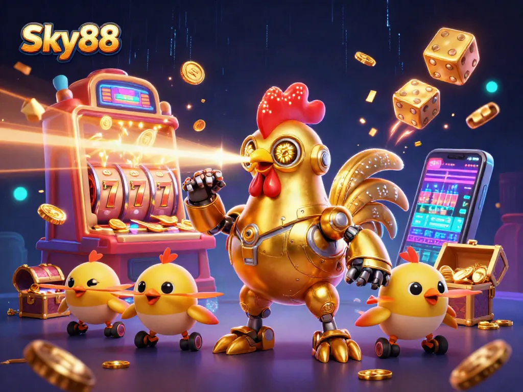 Experience thrilling wins at Sky88 with dynamic slot machines and vibrant casino gaming elements.